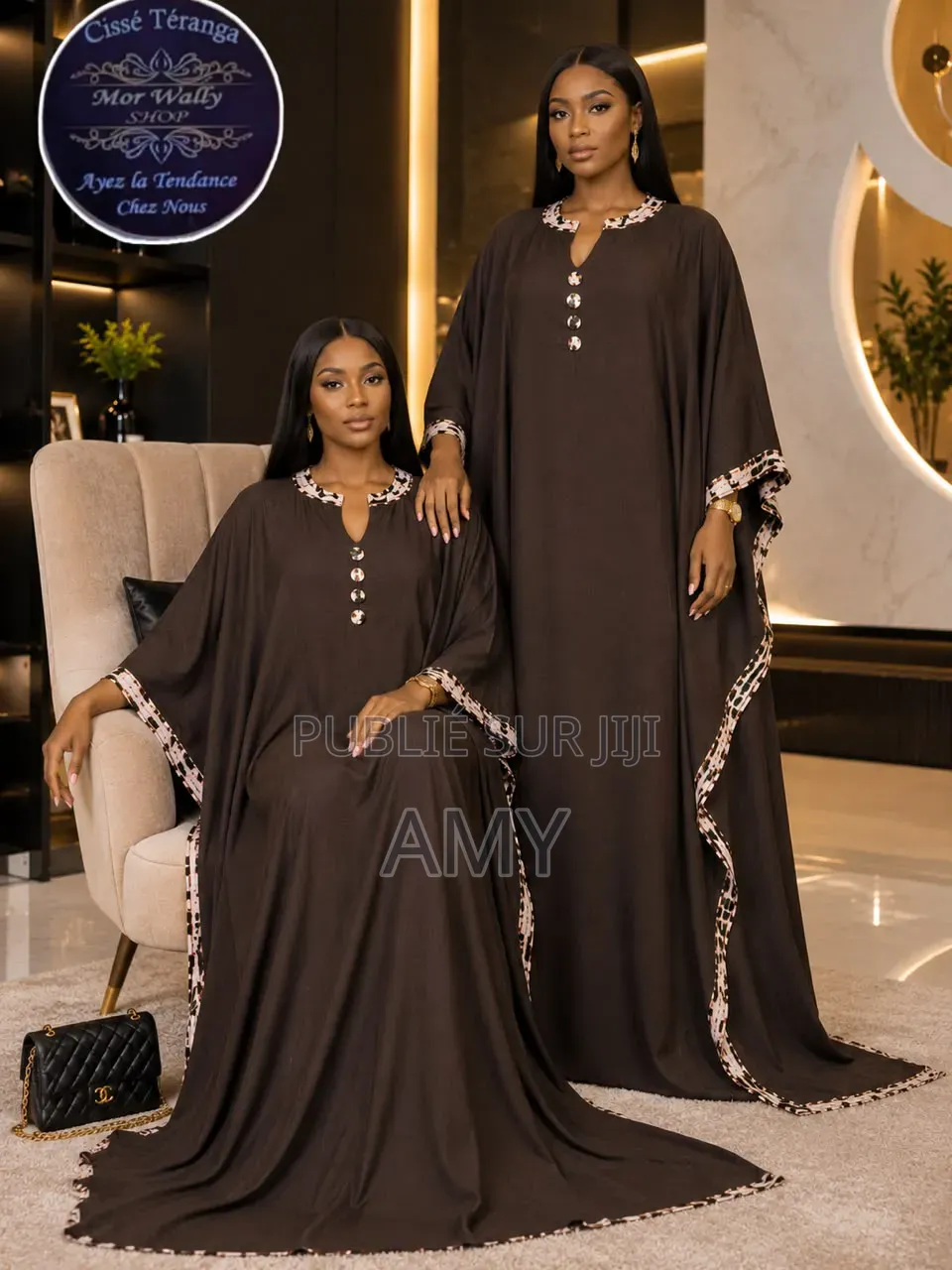Robe Grande Dame Été Avec Foulard