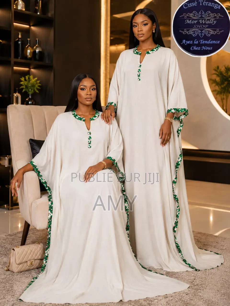 Robe Grande Dame Été Avec Foulard