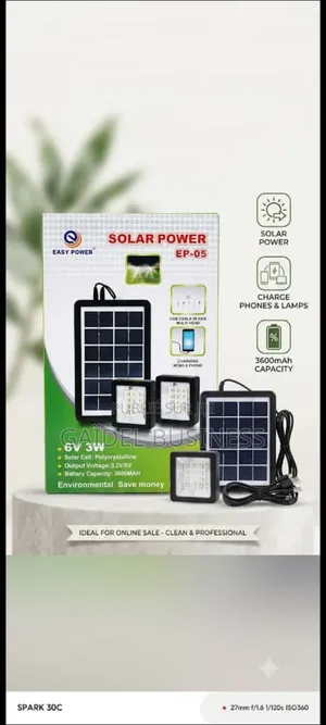 Kit Luminaire Solaire Complet – Easy Power EP-05 (6V / 3W)
