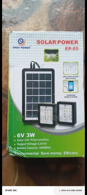 Kit Luminaire Solaire Complet – Easy Power EP-05 (6V / 3W)
