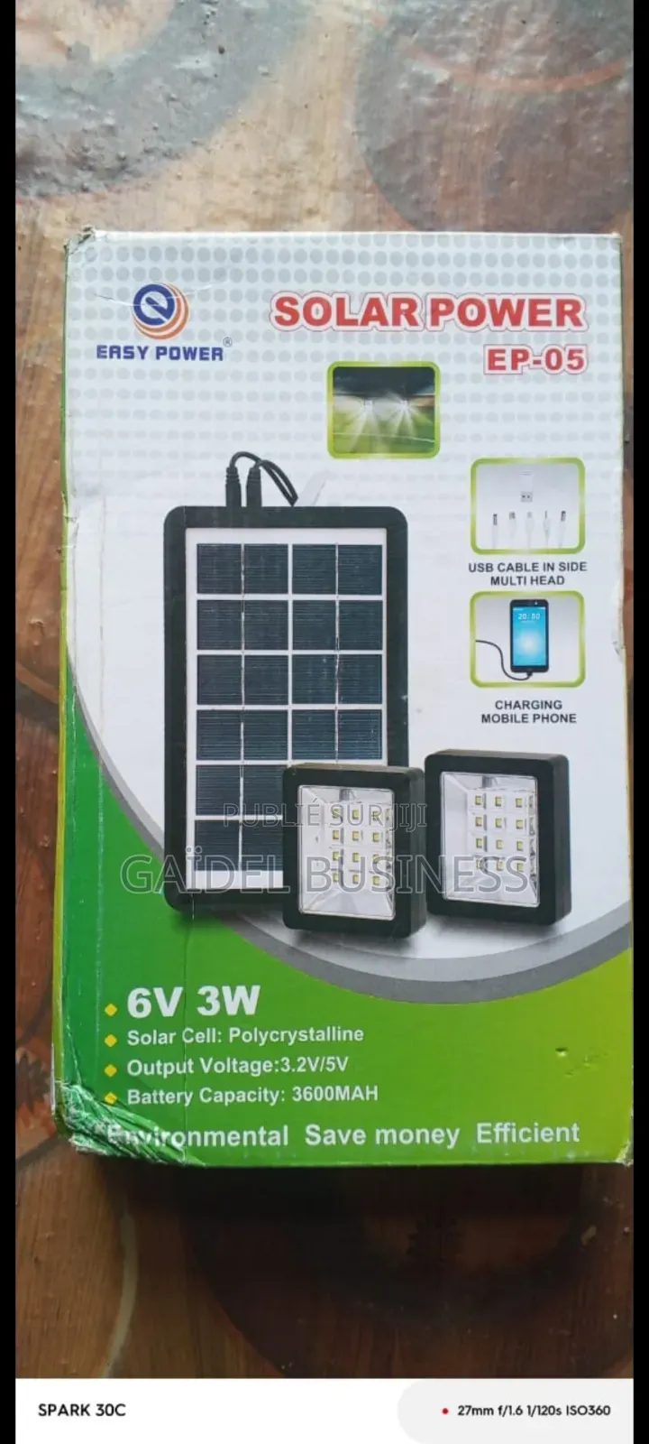 Kit Luminaire Solaire Complet – Easy Power EP-05 (6V / 3W)
