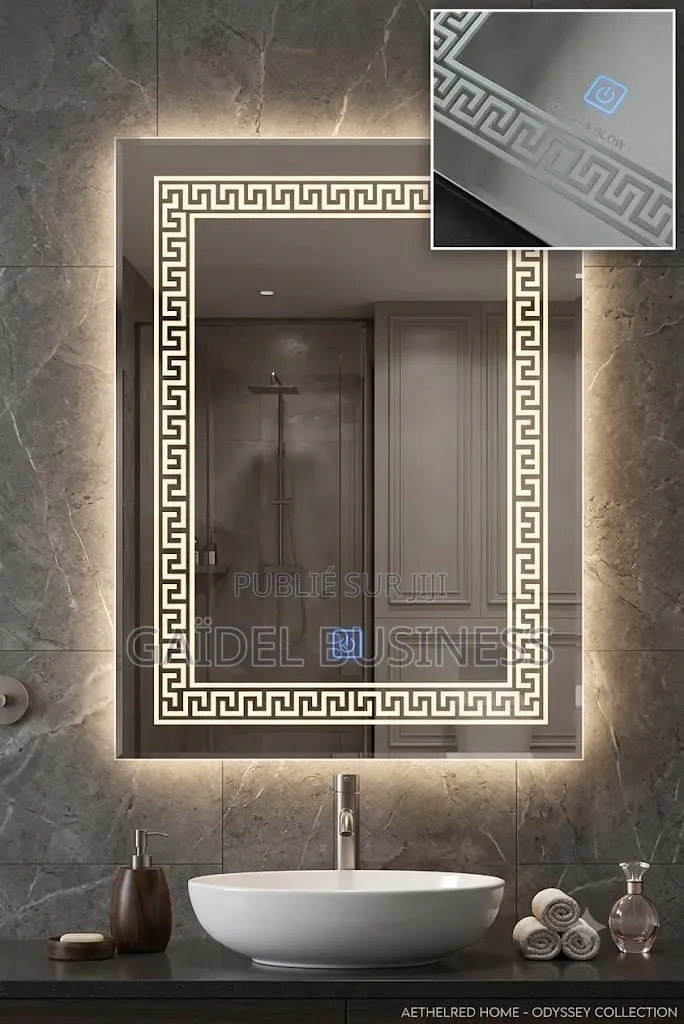 Miroir Lumineux LED Premium Avec Bouton Tactile