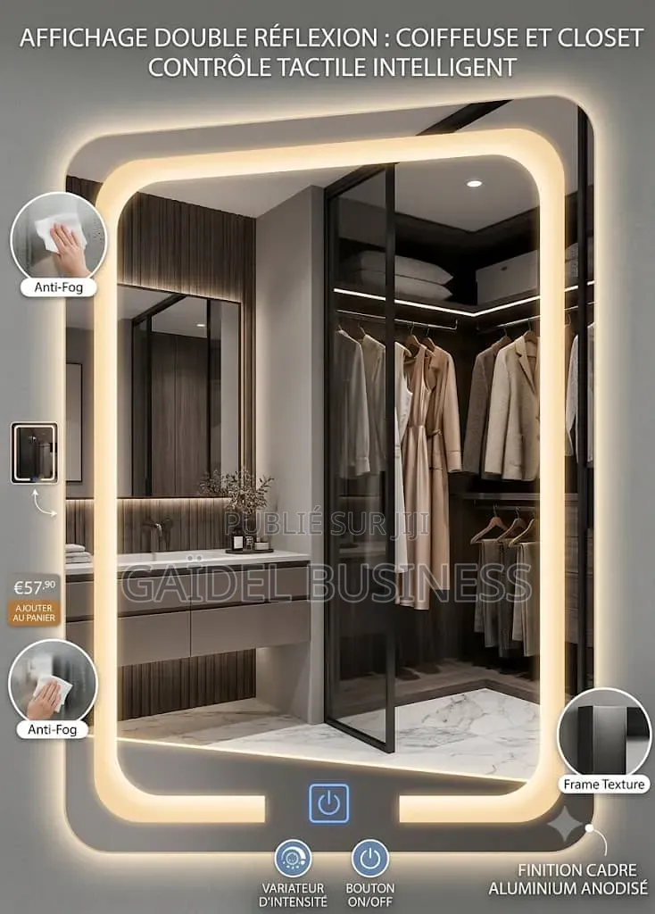 Miroir Lumineux LED Intelligent