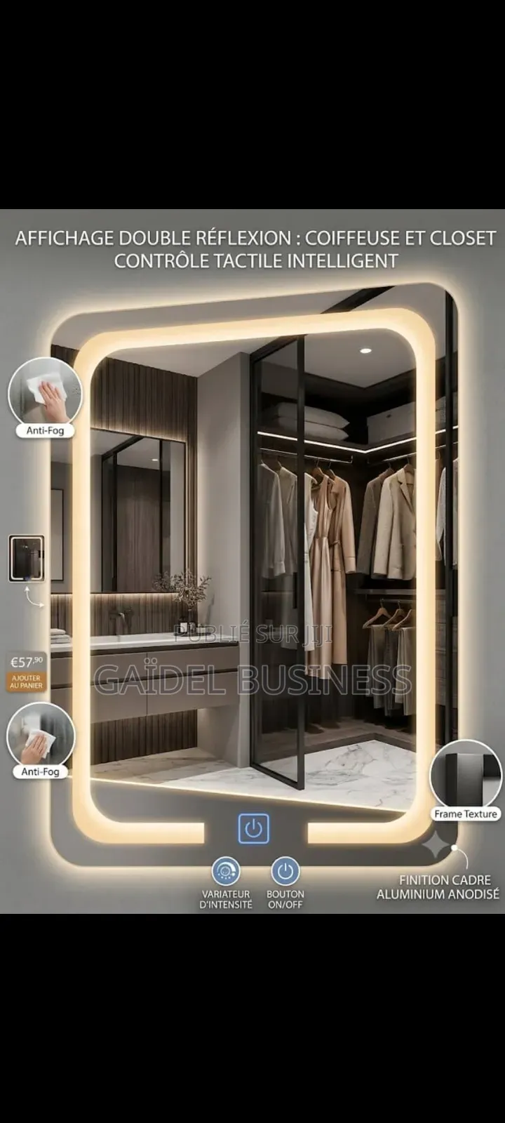 Miroir Lumineux LED Intelligent