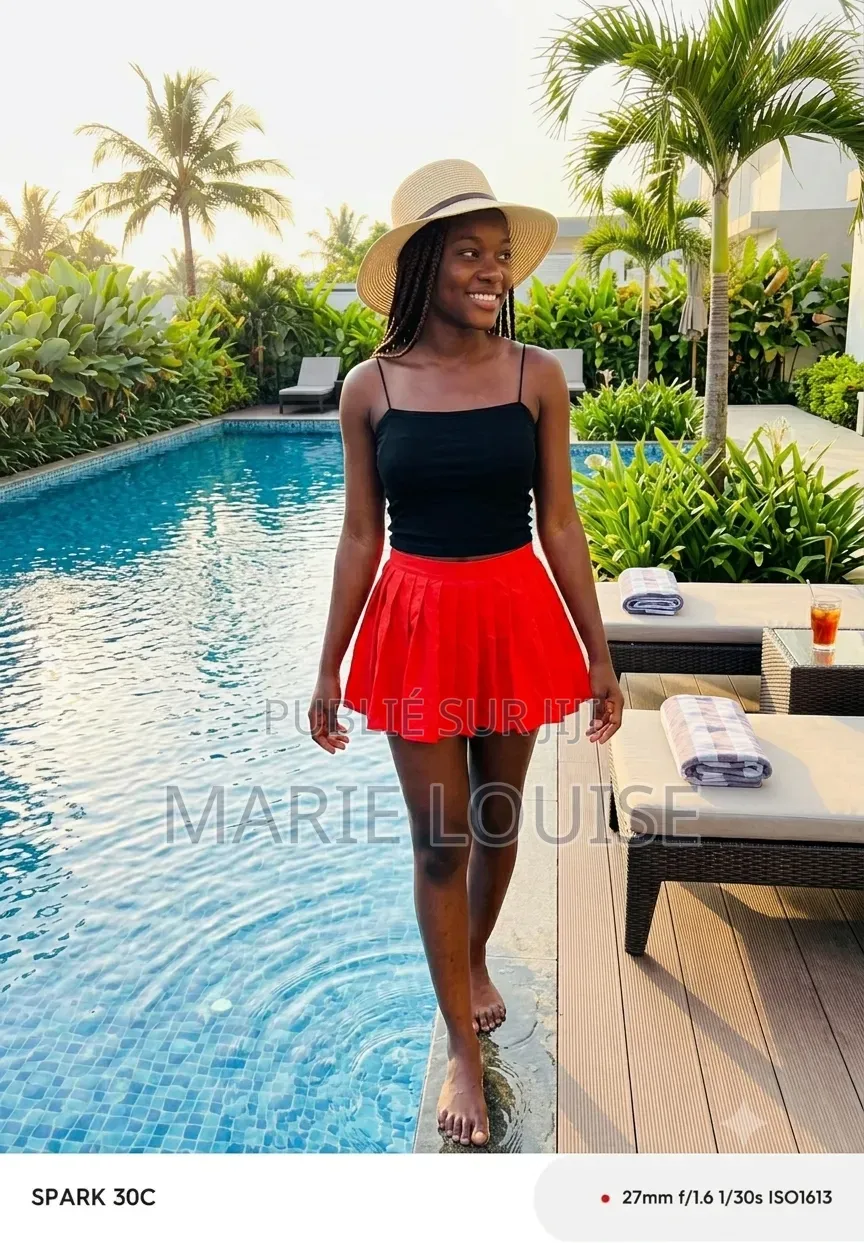 Mini Jupe Culotte Rouge