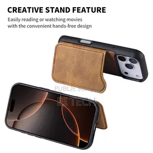 Coque Cuir Avec MagSafe Pour iPhone SamSung