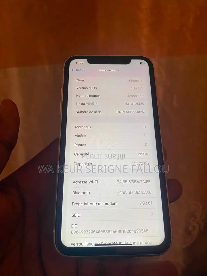 Nouveau Apple iPhone XR 128 GB Blanc