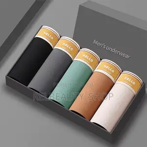 Lot De 5 Sous-Vêtements Antibacterien Homme Tissu Coton 100% Premium