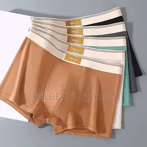 Lot De 5 Sous-Vêtements Antibacterien Homme Tissu Coton 100% Premium