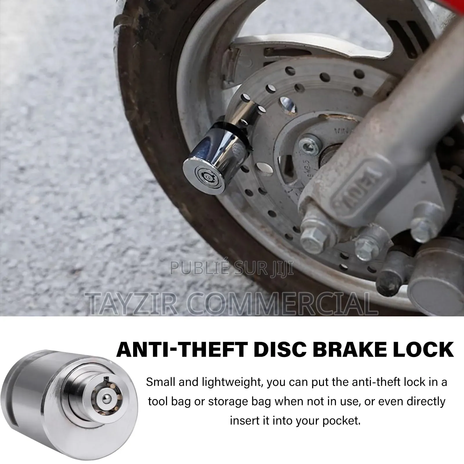 Antivol Disque Pour Moto Et Scooter 2 Roues