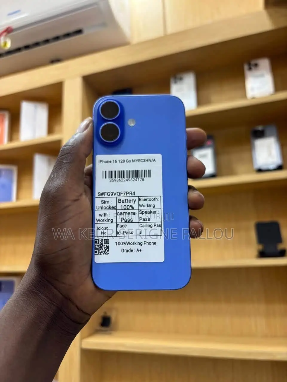 Nouveau Apple iPhone 16 128 GB Bleu