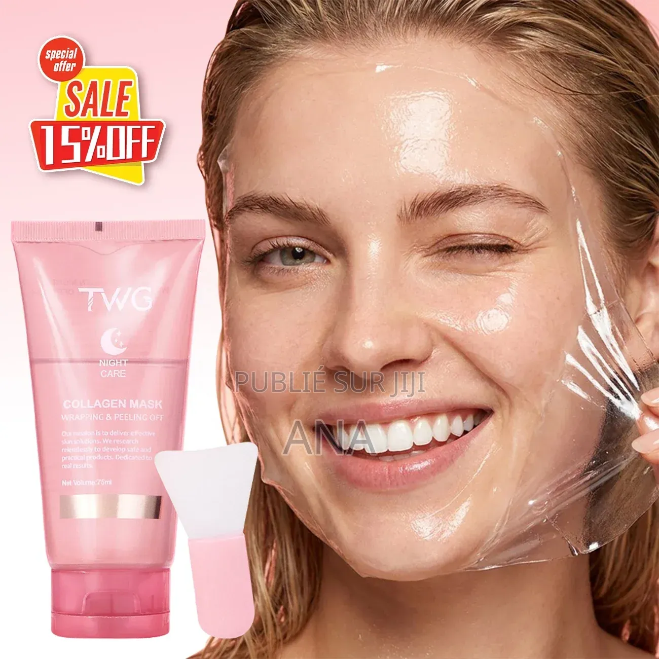 Masque De Nuit Collagène Curcuma – Éclat, Hydratation Et Soin Profond