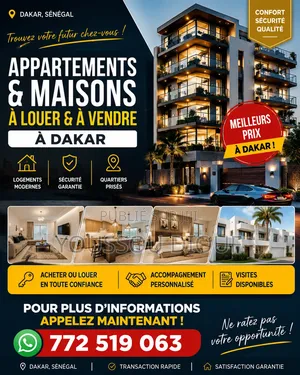 6chbre Appartement dans Planète Services, Grand Yoff à Louer