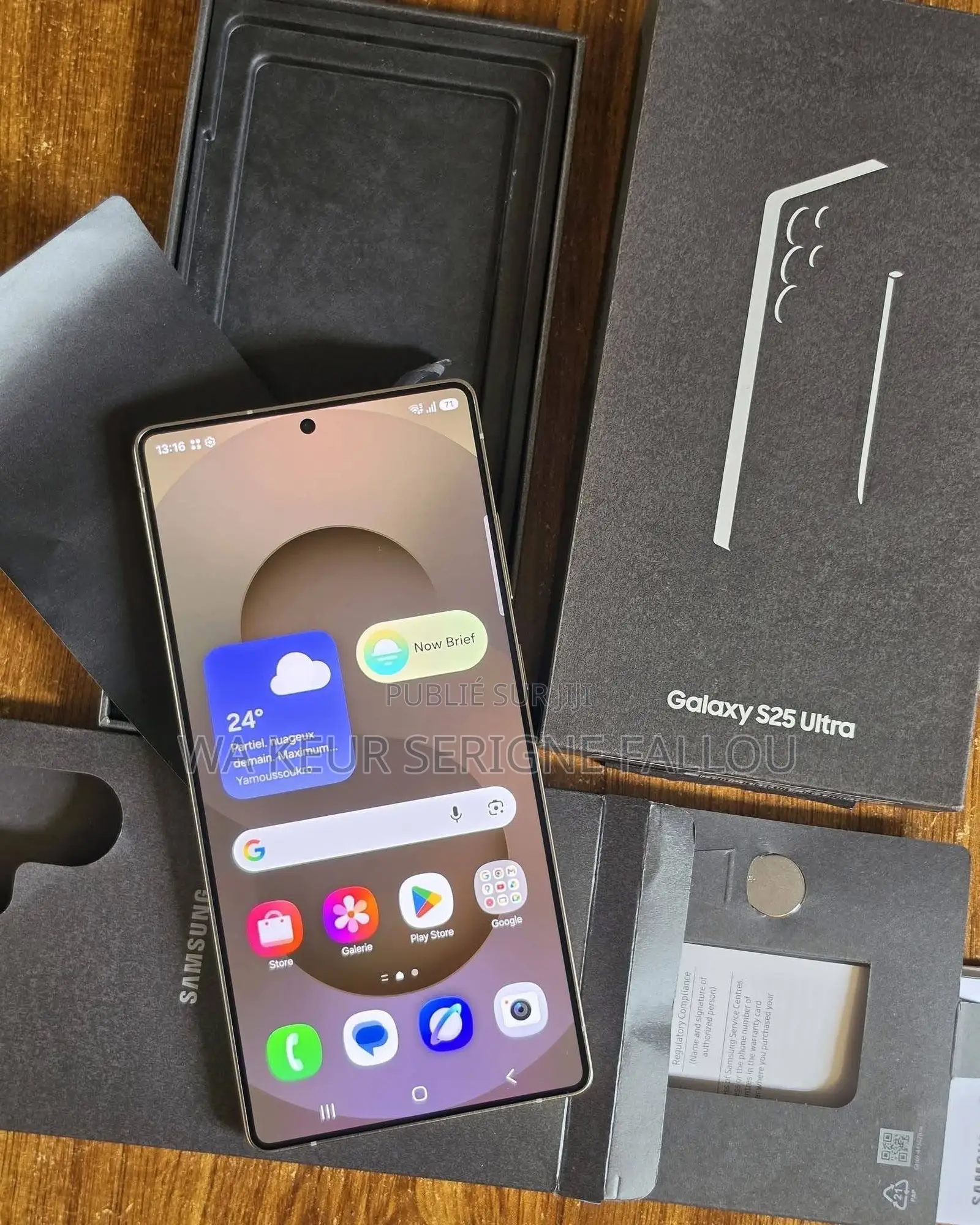 Nouveau Samsung Galaxy S25 Ultra 256 GB Doré