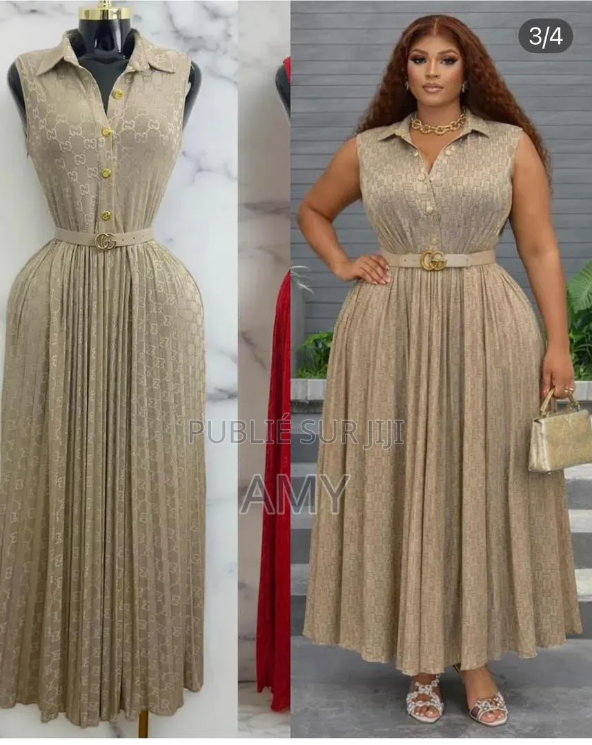 Robe Trois Quart Plicé