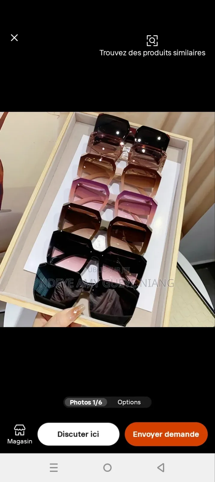 Lunette De Soleil Sunglass by YMA ADAM