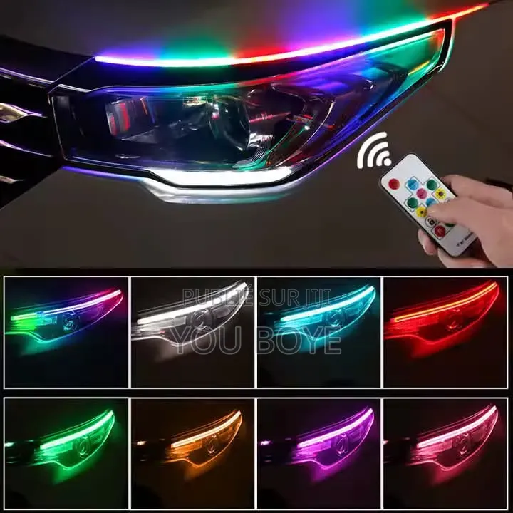 Kit LED RGB Intelligent Pour Voiture – Éclairage d'Ambiance