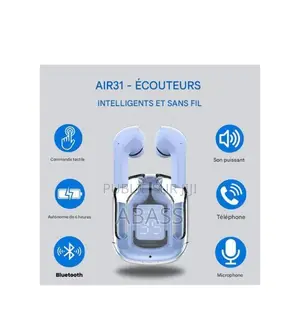 Écouteurs Bluetooth 5.3 Sans Fil Air 31 Crystal Clear