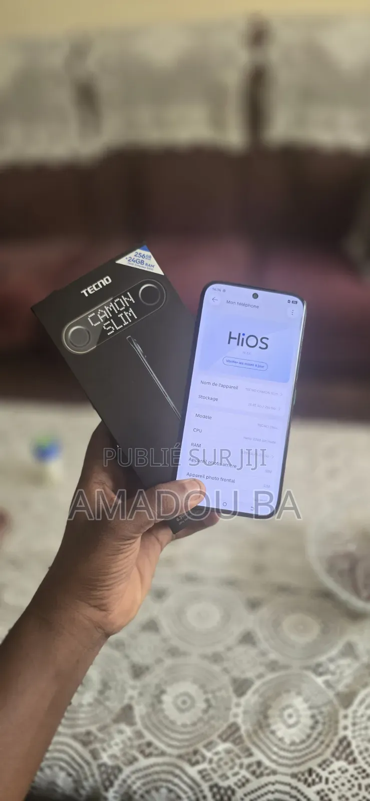 Nouveau Tecno Camon Slim 256 GB Noir