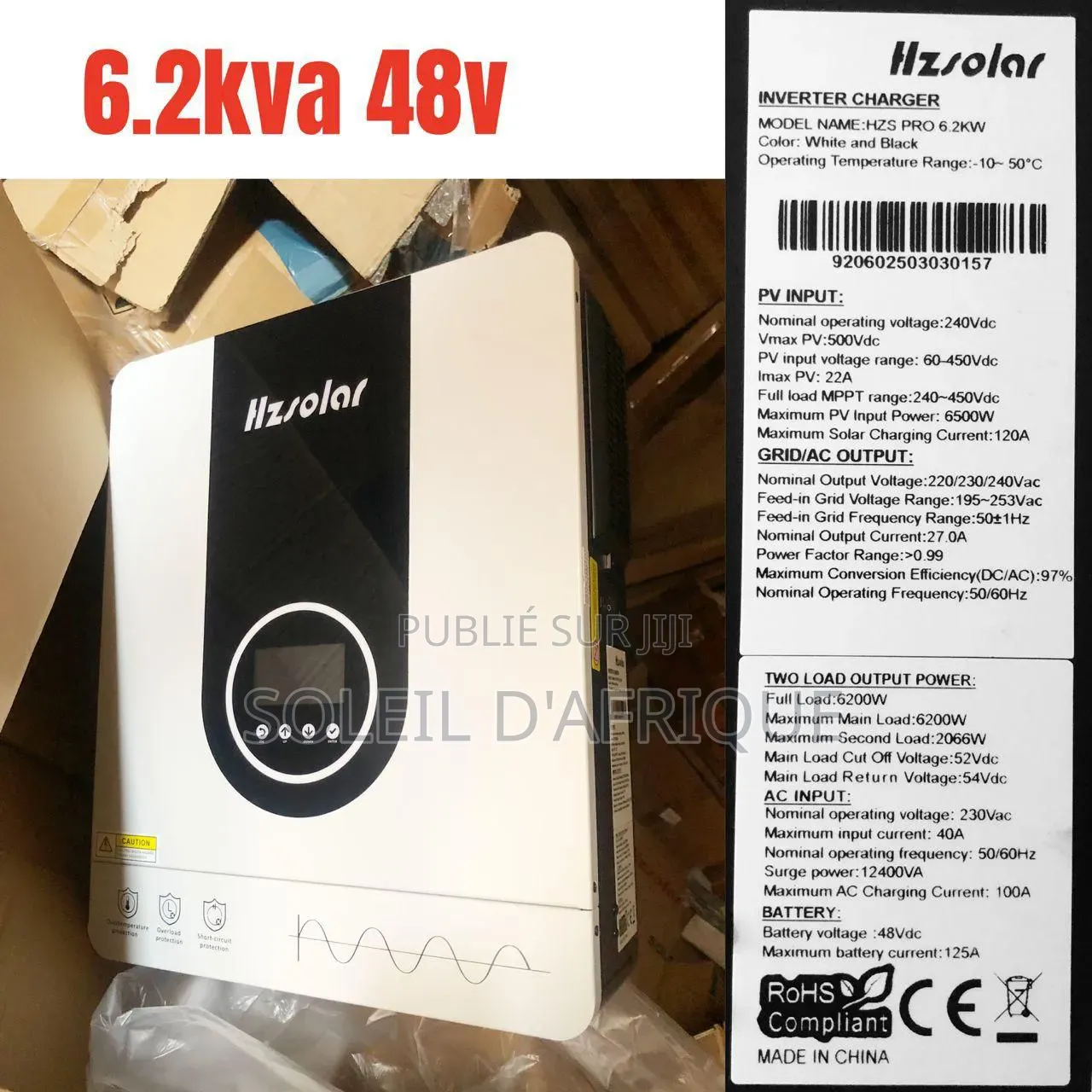 Onduleur Hybride 6kva