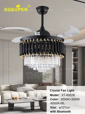 Lampe Lustre Avec Mp3 Et Ventilateur