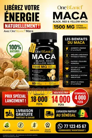 MACA 7-en-1: Énergie, Vitalité Performance Au Maximum