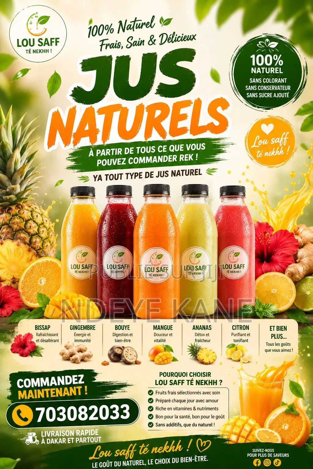 Jus Et Crème Glacée Il Fait Chaut