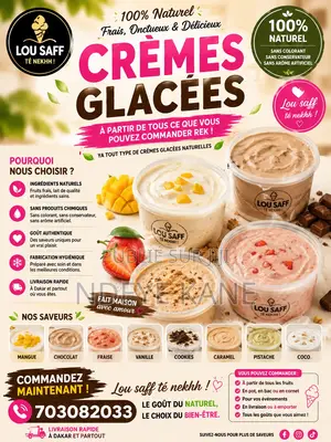Jus Et Crème Glacée Il Fait Chaut