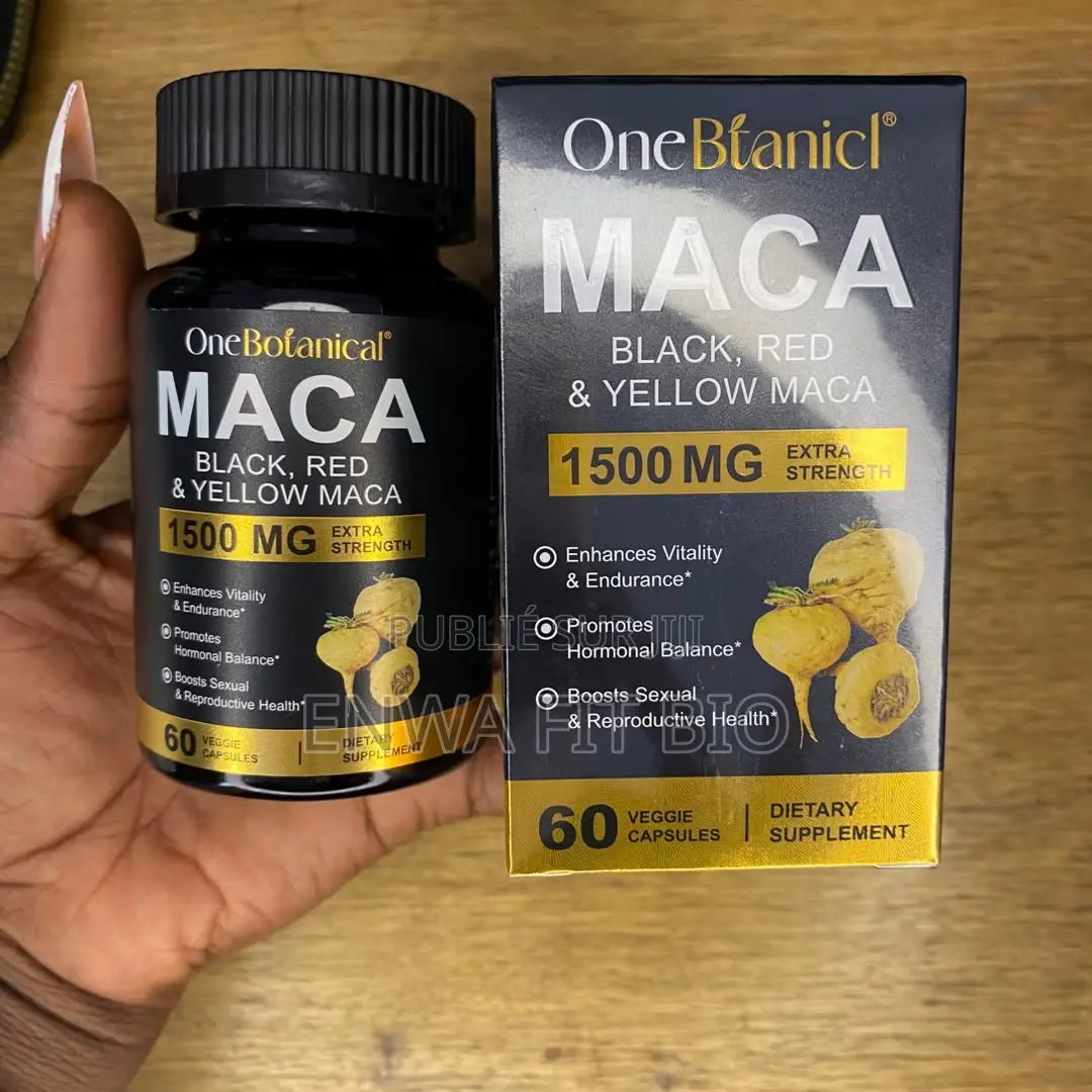 OneBotanical Maca 1500 Mg – 60 Gélules | Énergie, Vitalité Endurance