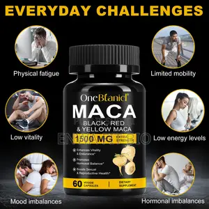 OneBotanical Maca 1500 Mg – 60 Gélules | Énergie, Vitalité Endurance