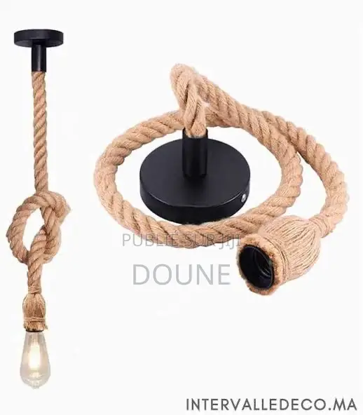 Lampe en Tissu Rétro Sans Ampoule