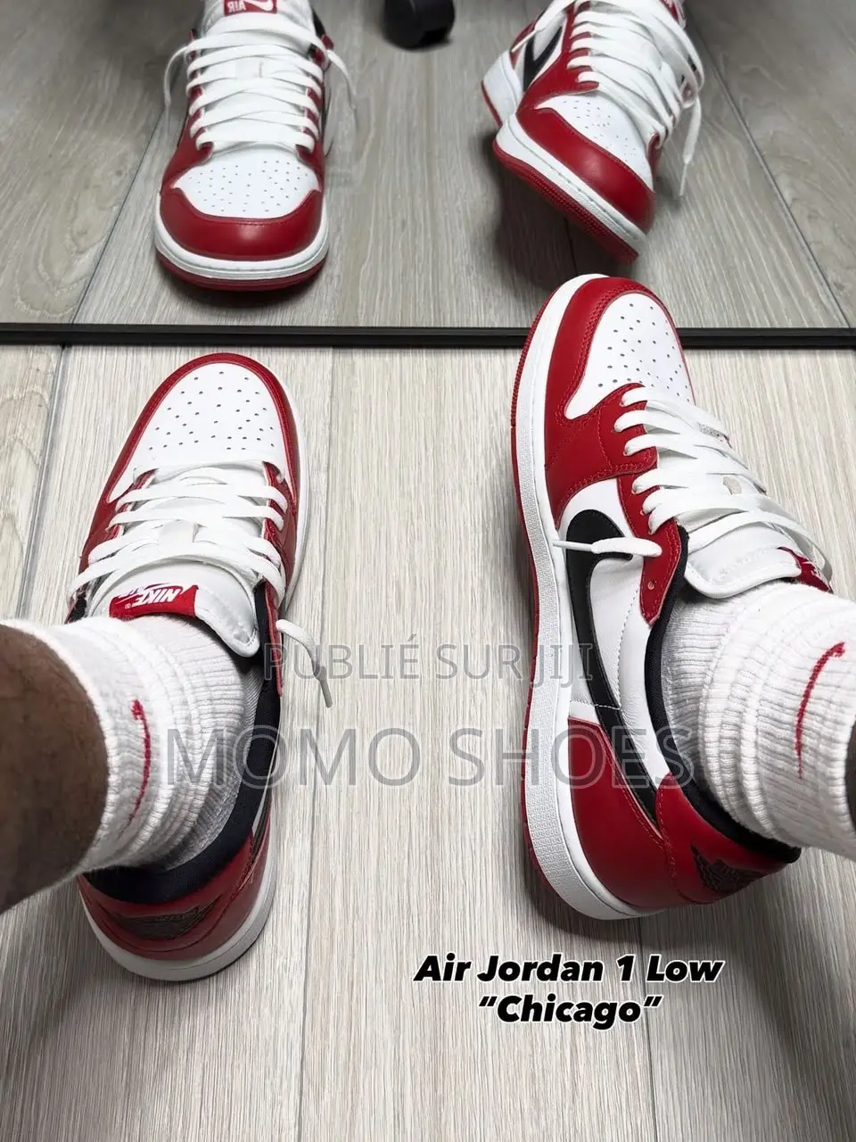 Air Jordan 1 Low Chicago – Rouge, Blanc Noir |