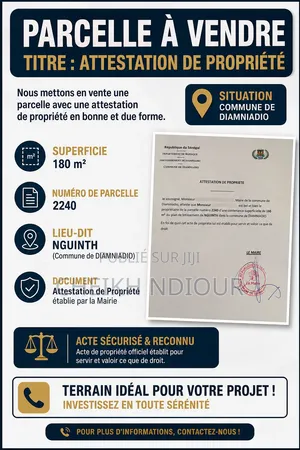 Terrain a Vendre Diamniadio