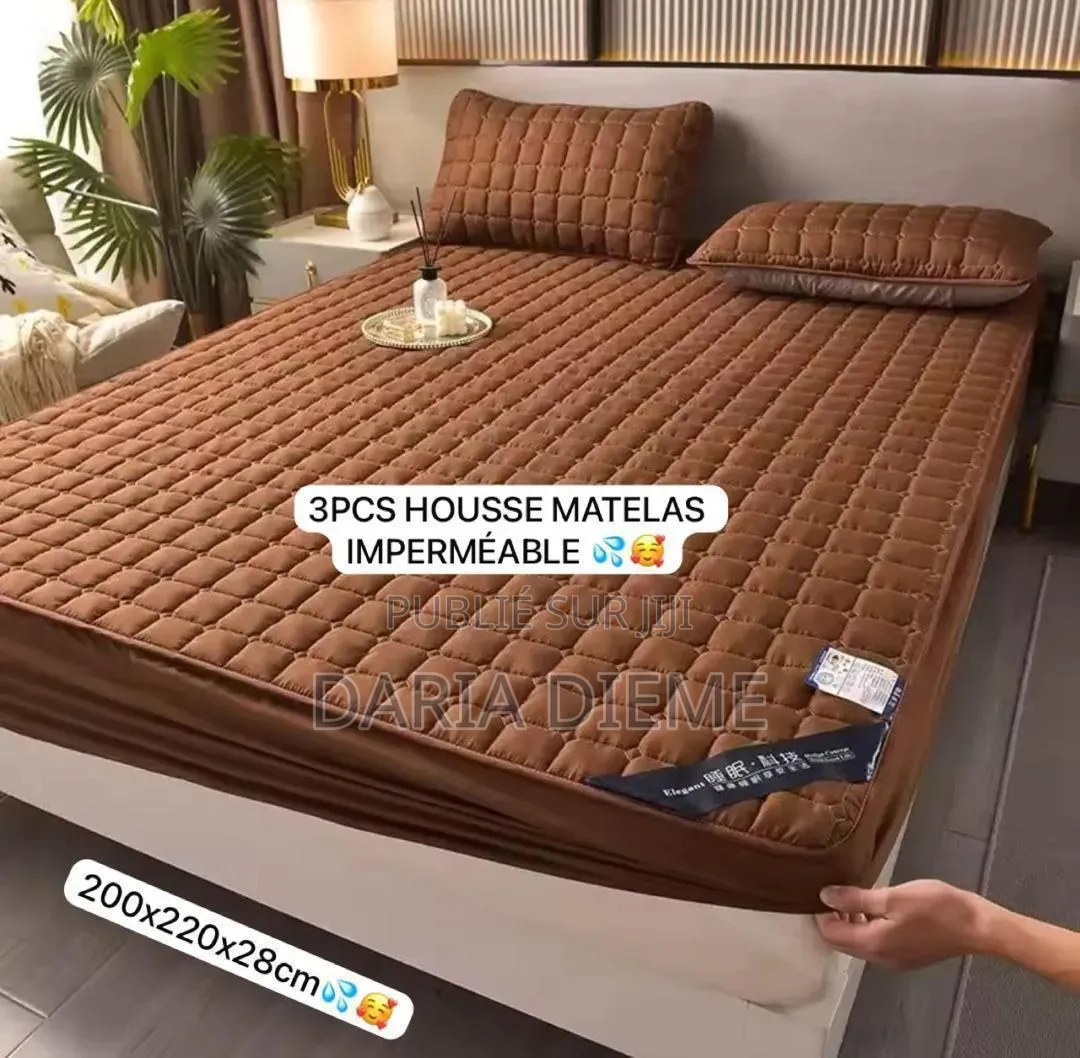 Housse De Protection Matelassée 200×220 Cm, Douce, Confortable