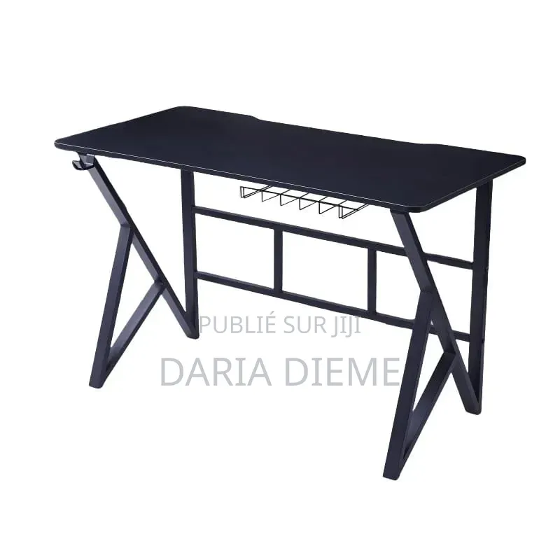 Table Bureau Moderne en Bois Et Fer