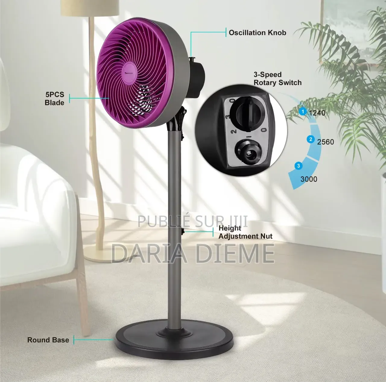 Ventilateur Ajustable
