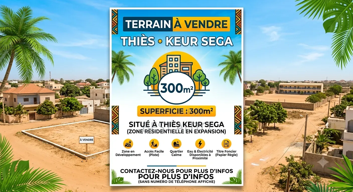 Terrain À Vendre À Thies Keur Sega