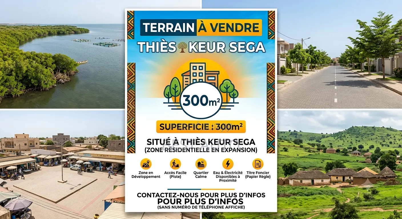 Terrain À Vendre À Thies Keur Sega