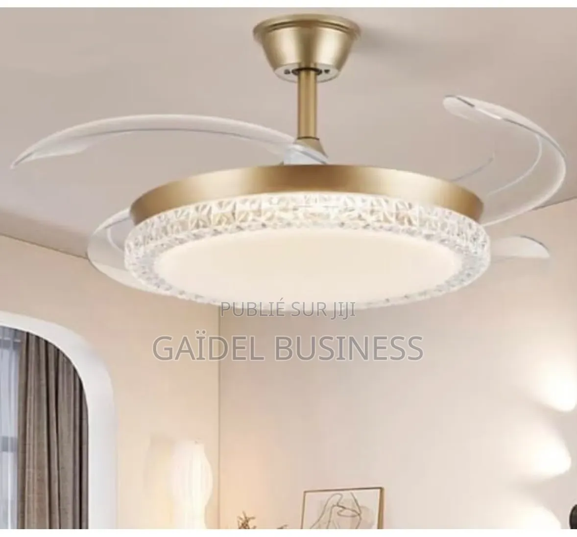 Ventilateur De Plafond Pales Rétractables