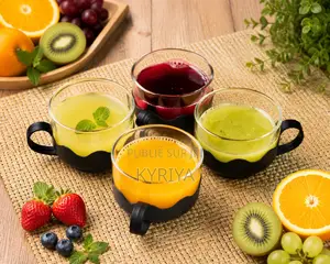 Théière en Verre Avec 4 Tasses
