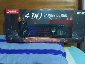 Gaming Combo Clavier Souris Casque Et Tapis De Souris