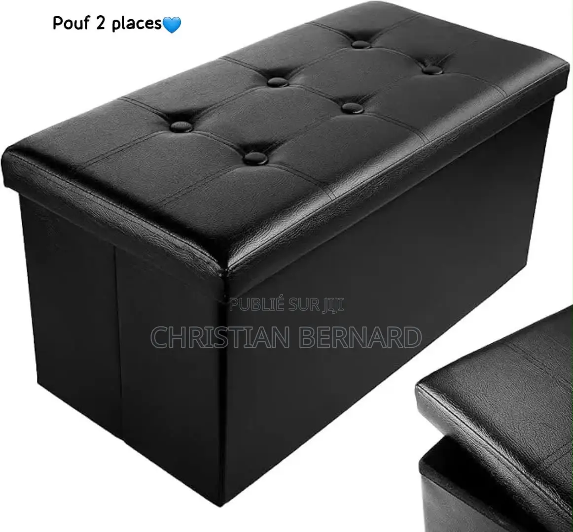 Pouf 2 Places Et Boites De Rangement