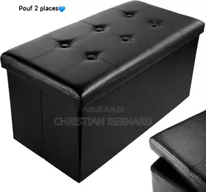 Pouf 2 Places Et Boites De Rangement