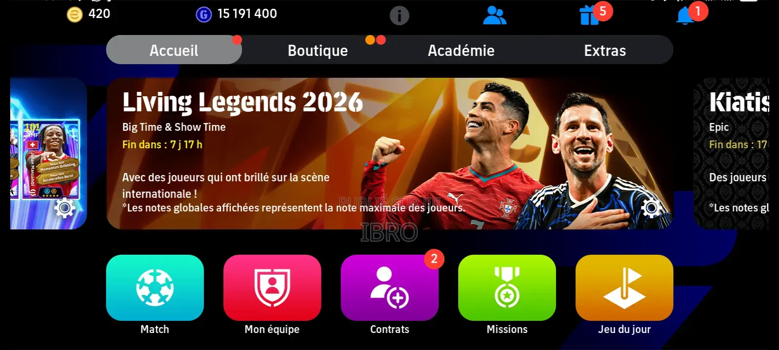 Compte Efootball