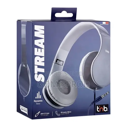 Casque Filaire STREAM, Prise Jack 3,5 Mm, Bleu