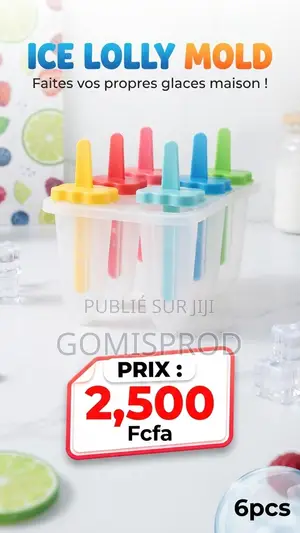 Moule À Glace en Plastique Réutilisable À 6 Cavités