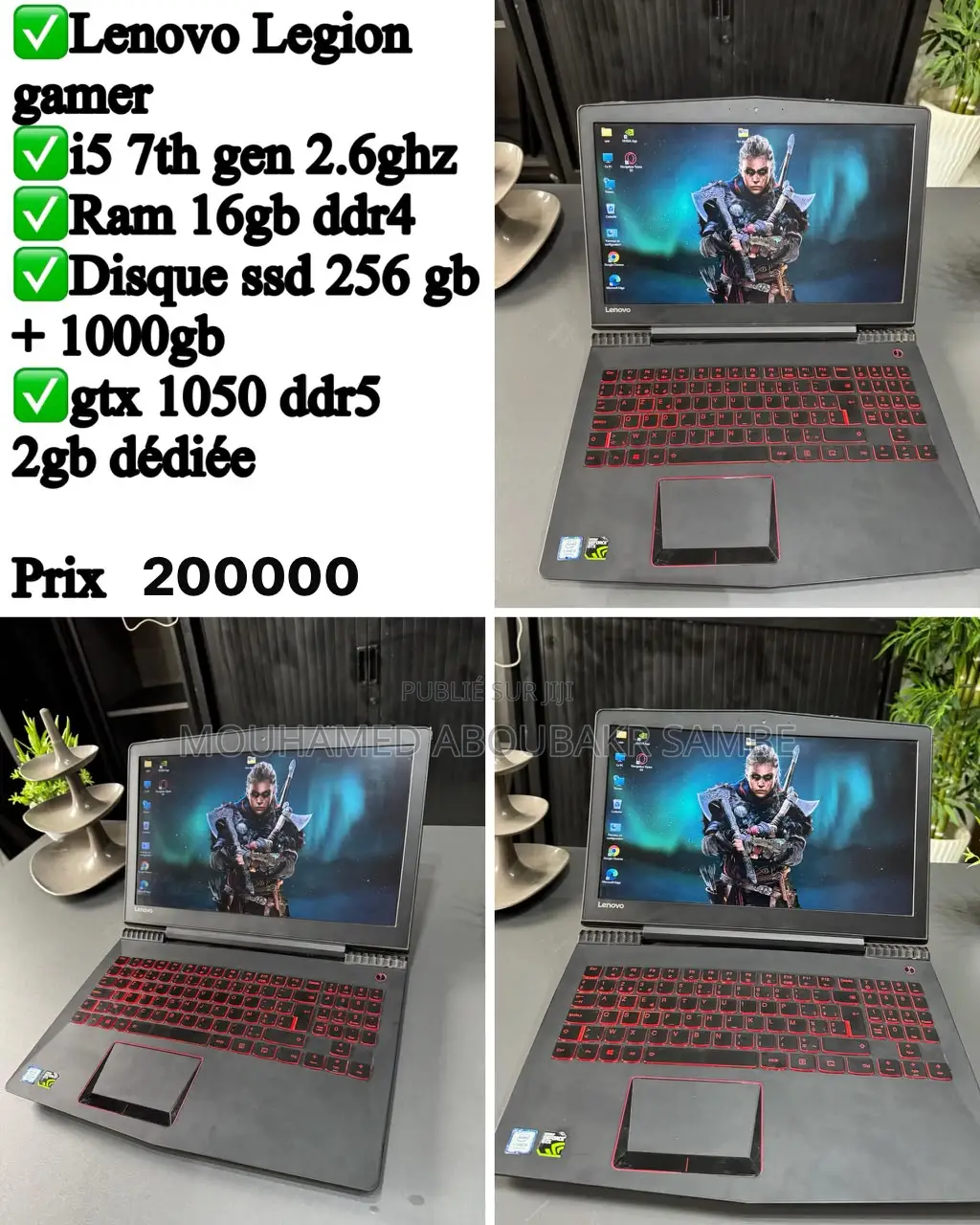 Ordinateur portable Lenovo Legion Y520 16GB Intel Core i5 HDD+SSD 256GB