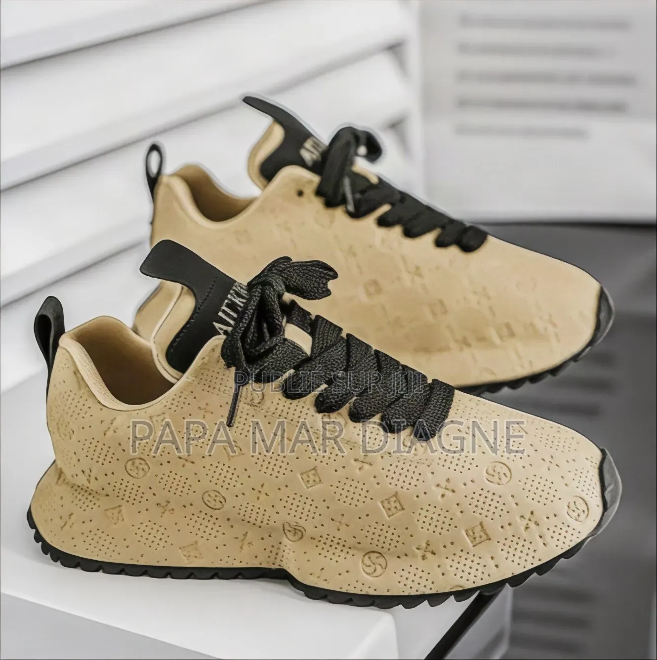 Baskets Casual Premium Beige T.42 Et T.44 - Look Luxury