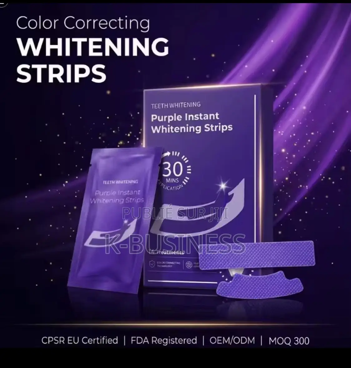 Smile Kit – Bandes Blanchissantes Violettes