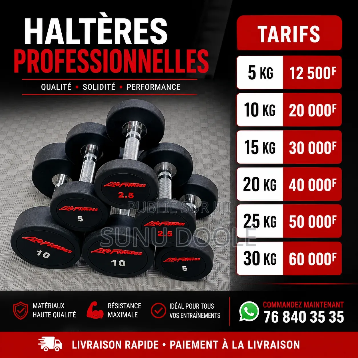 Haltères Professionnelles – Qualité Performance